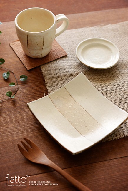 古谷浩一の荒鉄線 4.5寸四方皿(浅)G