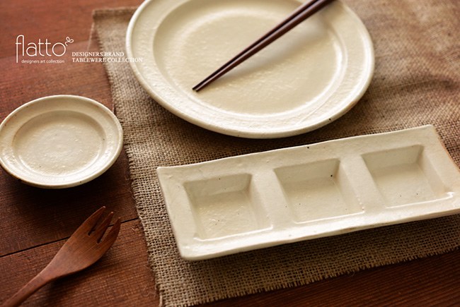 古谷浩一の鉄散 押型長皿 灰(三ツ押)