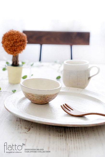 和食器の作家・古谷浩一さんの渕荒粉引 豆鉢