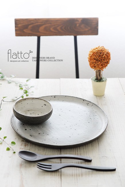 奥田章のケーキ皿 26cm（ひび）