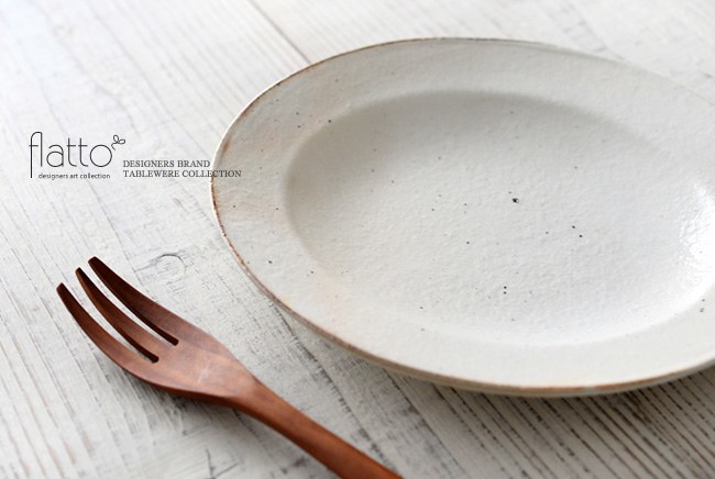 古谷浩一「鉄散ダ円リム皿（小）」