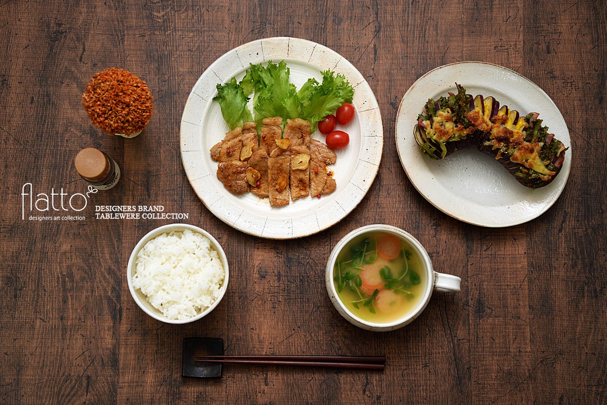 古谷浩一さんの器と生姜焼き