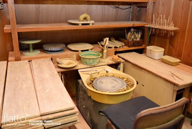 武曽健一さんのろくろ場