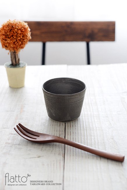 トキノハ 「shiro-kuro 蕎麦猪口カップ(黒)」