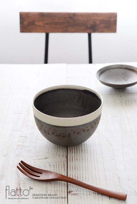 トキノハ 「shiro-kuro 碗(6・縁白)」