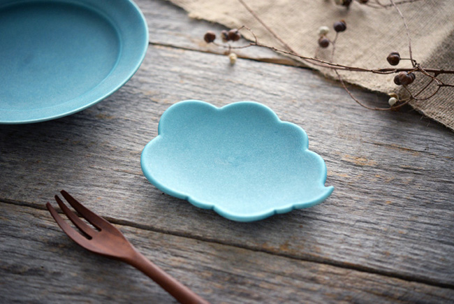 東一仁 ターコイズウンリュウ菓子皿