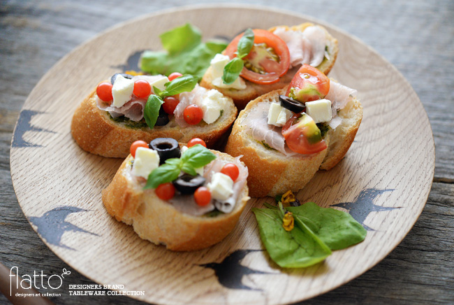 ブルスケッタ/器:宮内知子
