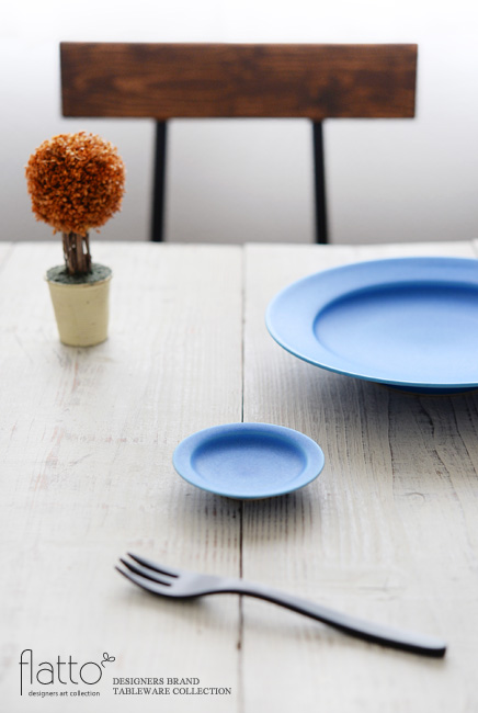 ブルー リムプレート3寸