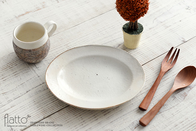 鉄散 ダ円リム皿（小）