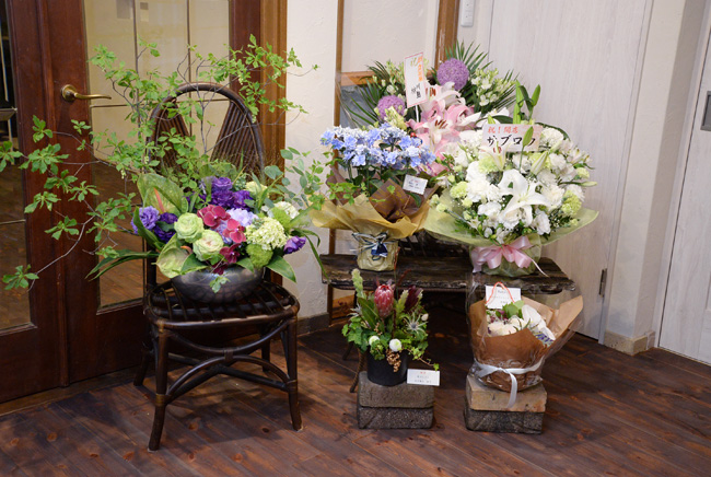 開店祝のお花