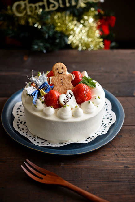トキノハさんの和食器クリスマスケーキ