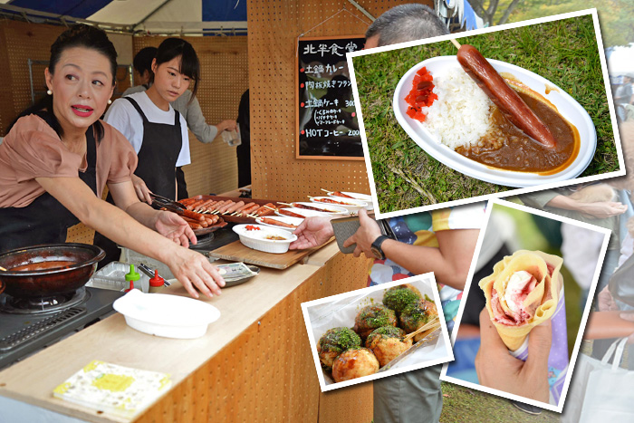 信楽作家市の飲食ブース