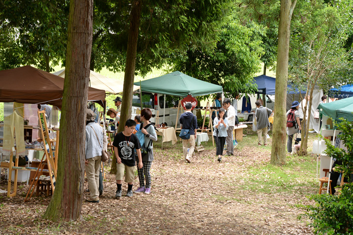 ヘムスロイドの杜まつりの作家ブース