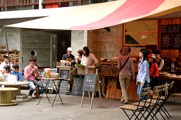 ヘムスロイドの杜まつりの飲食ブース
