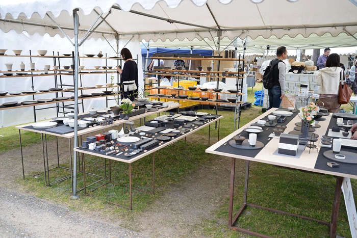 信楽作家市の作家ブース