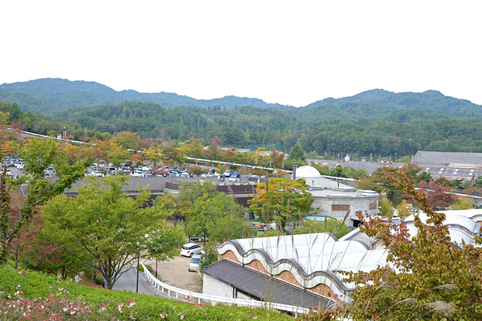 信楽作家市の駐車場