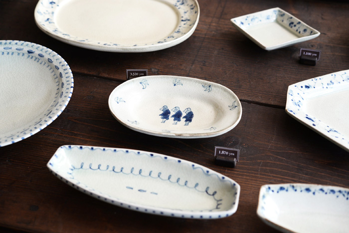 石井桃子さんのオーバル小皿（猿）