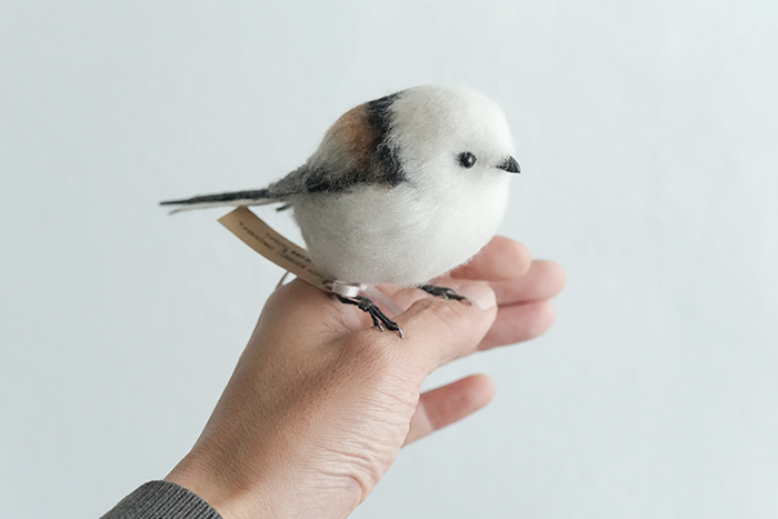 parukuさんのシマエナガの羊毛リアル人形